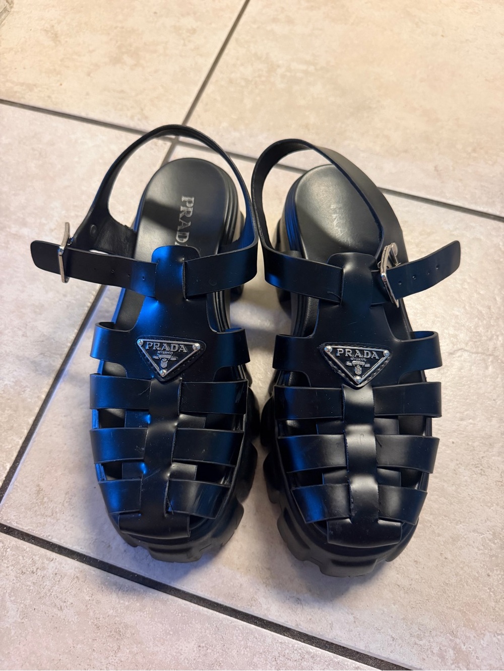 Prada rubber sandals